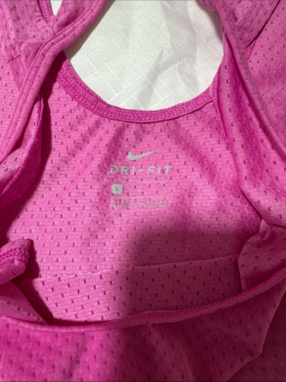 Nike Fuchsia Mesh Racerback Training Tank - Picture 3 of 3